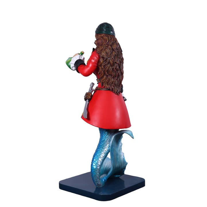 Nautical Tropical Imports - Wholesale Sculpture - Sassea The Renegade Mermaid Pirate Sculpture 5ft Tall 5