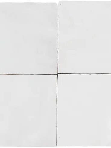 Zellige Snow White for wholesale by Moroccan Sink