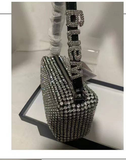 Ole - Wholesale Shoulder Bag - Women's - Rectangle Rhinestone Bag HB227618