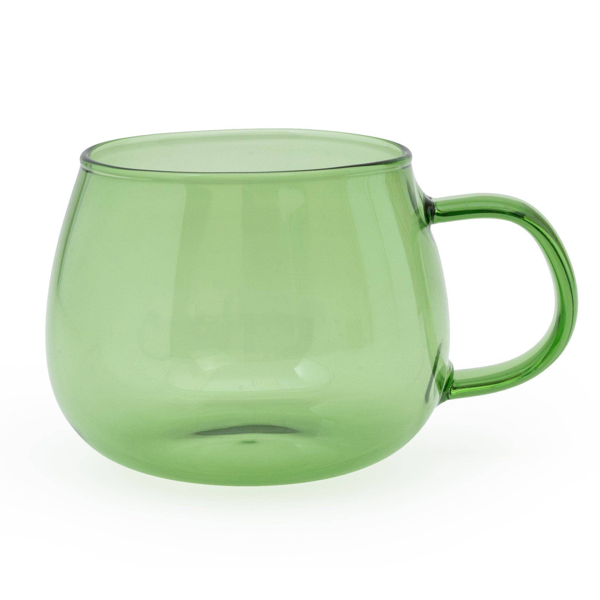 Candlelight Products Ltd - Wholesale Coffee Mug - Glass Mug - Green 6PK2