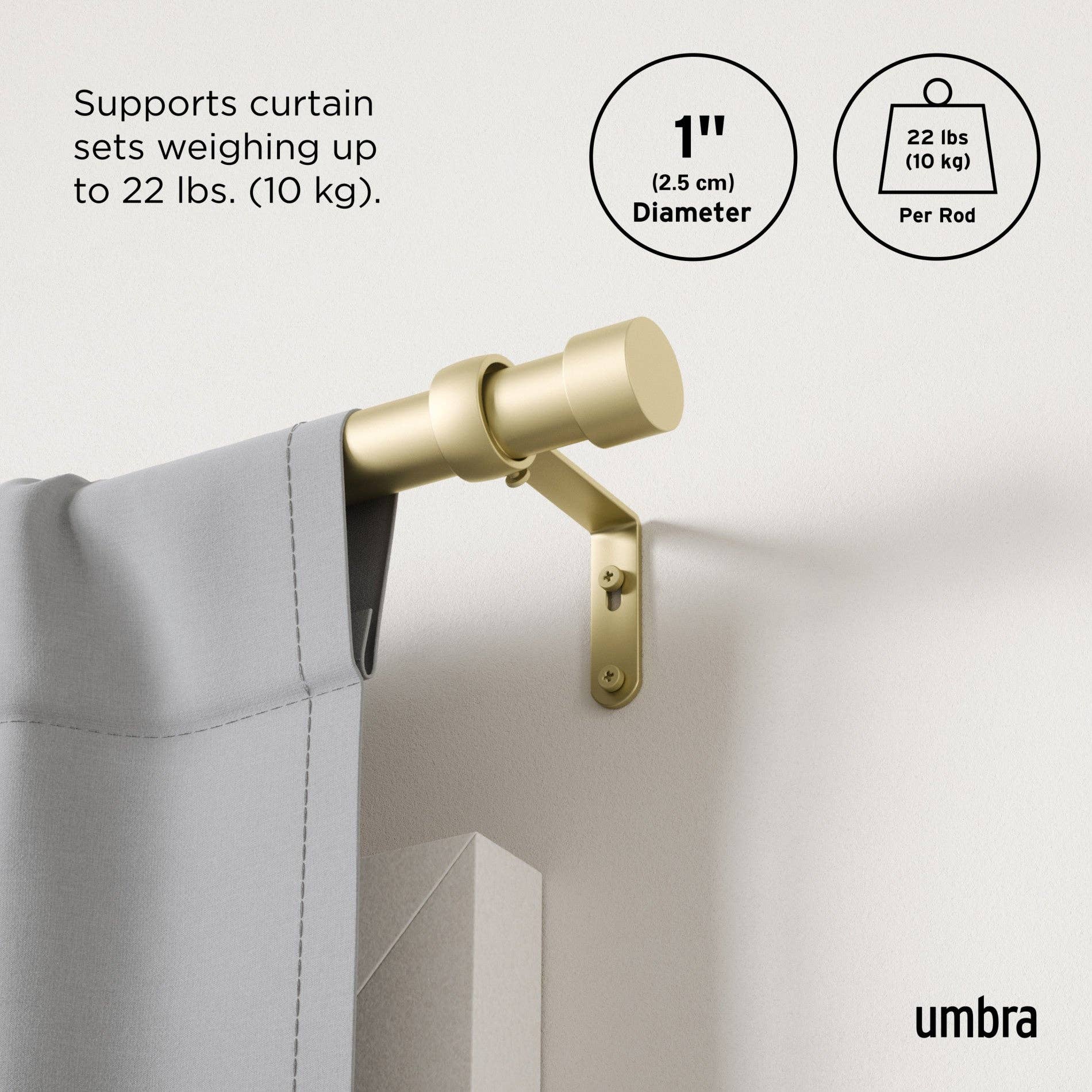 Umbra - Wholesale Curtain Rod - Cappa Curtain Rod16