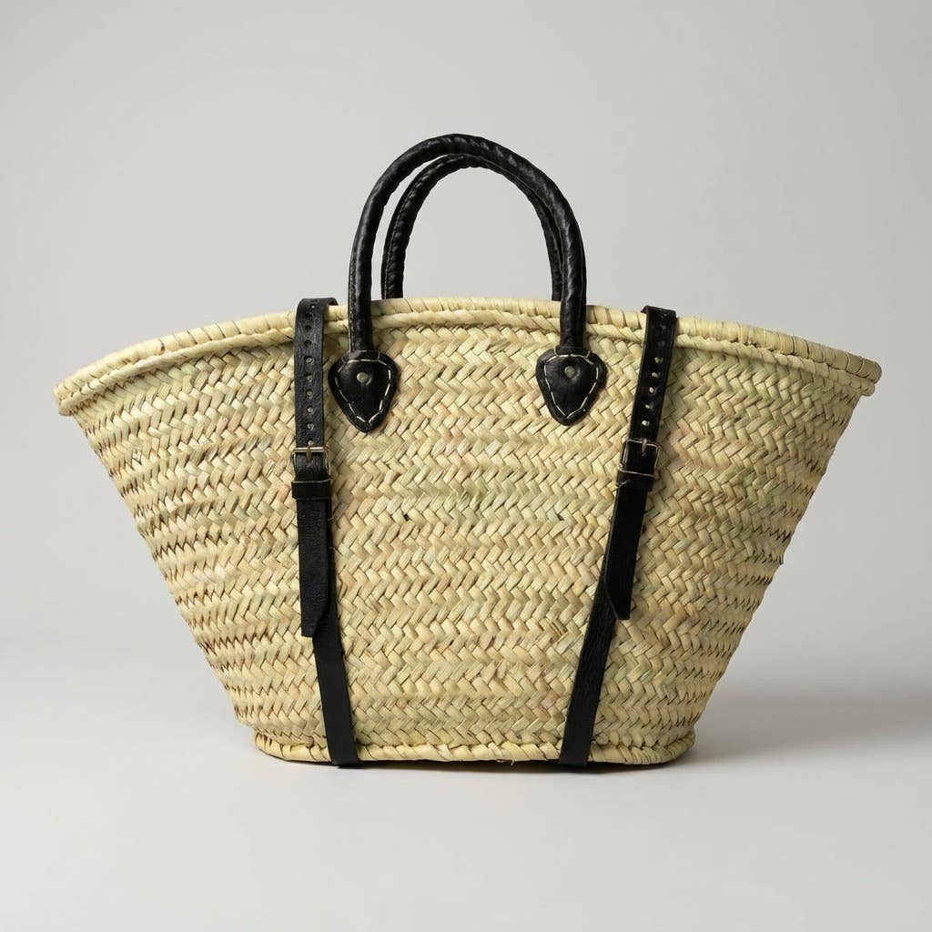 Melecraft – Engroshandel Strandtaske – Fransk Markedskurv Rygsæk - Vævet Palmelæder Taske7