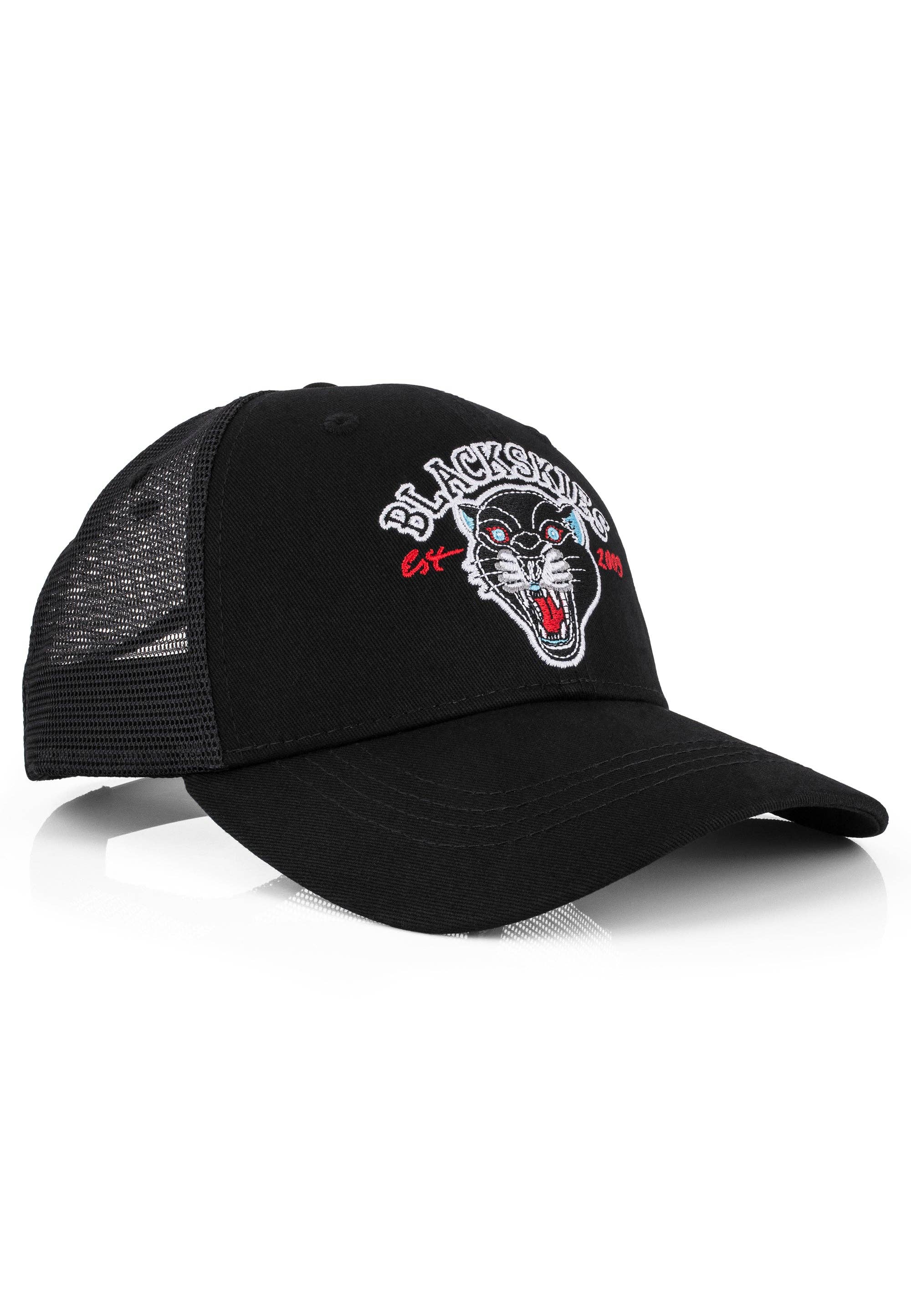 Blackskies - Wholesale Trucker Hat - Unisex - Traditional Tattoo Trucker Cap Panther Black-Black-Black7