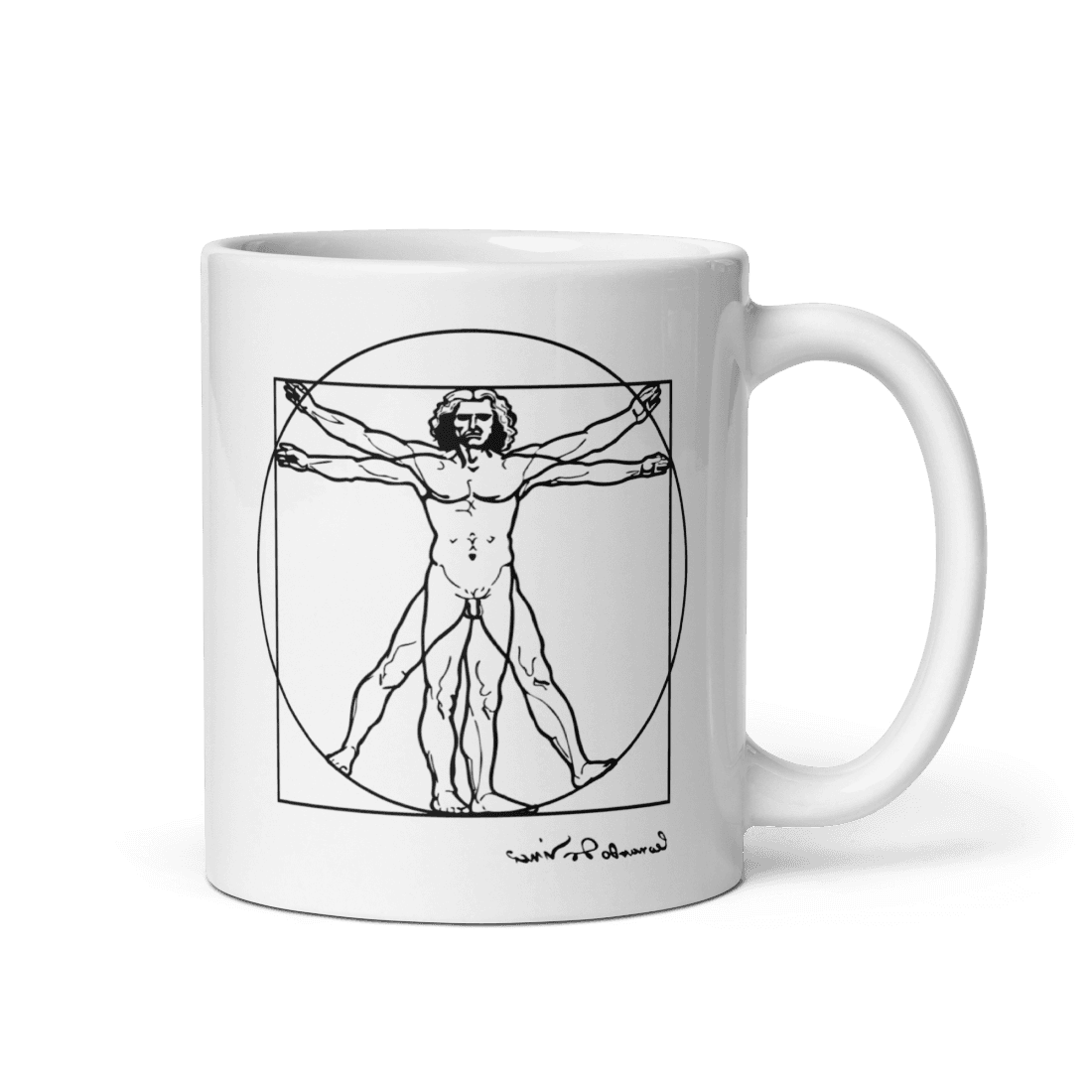 Art-O-Rama Shop - Vente Tasse à café - Tasse à croquis Léonard de Vinci, homme de Vitruve3