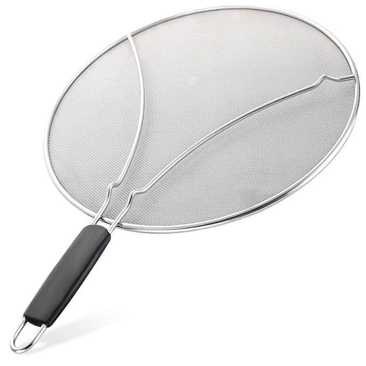 Zulay Kitchen - Wholesale Kitchen Tool/Gadget - Splatter Screen for Frying Pan – 11.5-Inch Black Handle