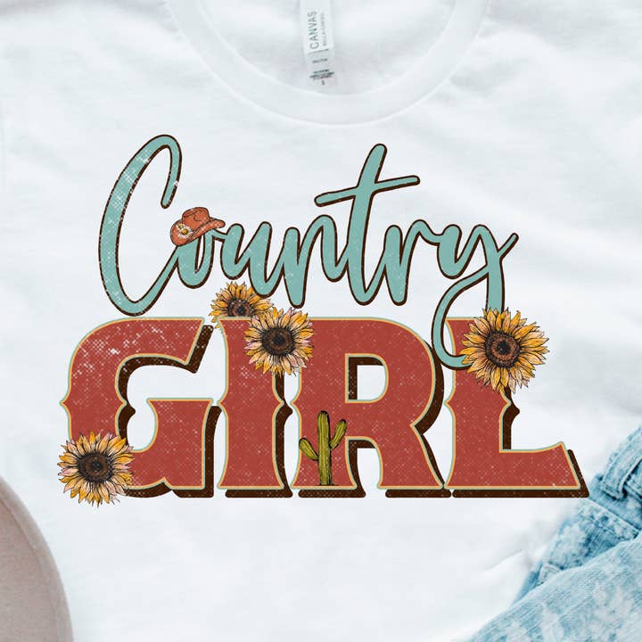 COUNTRY GIRL TRANSFER for wholesale by Sassy and Sublime