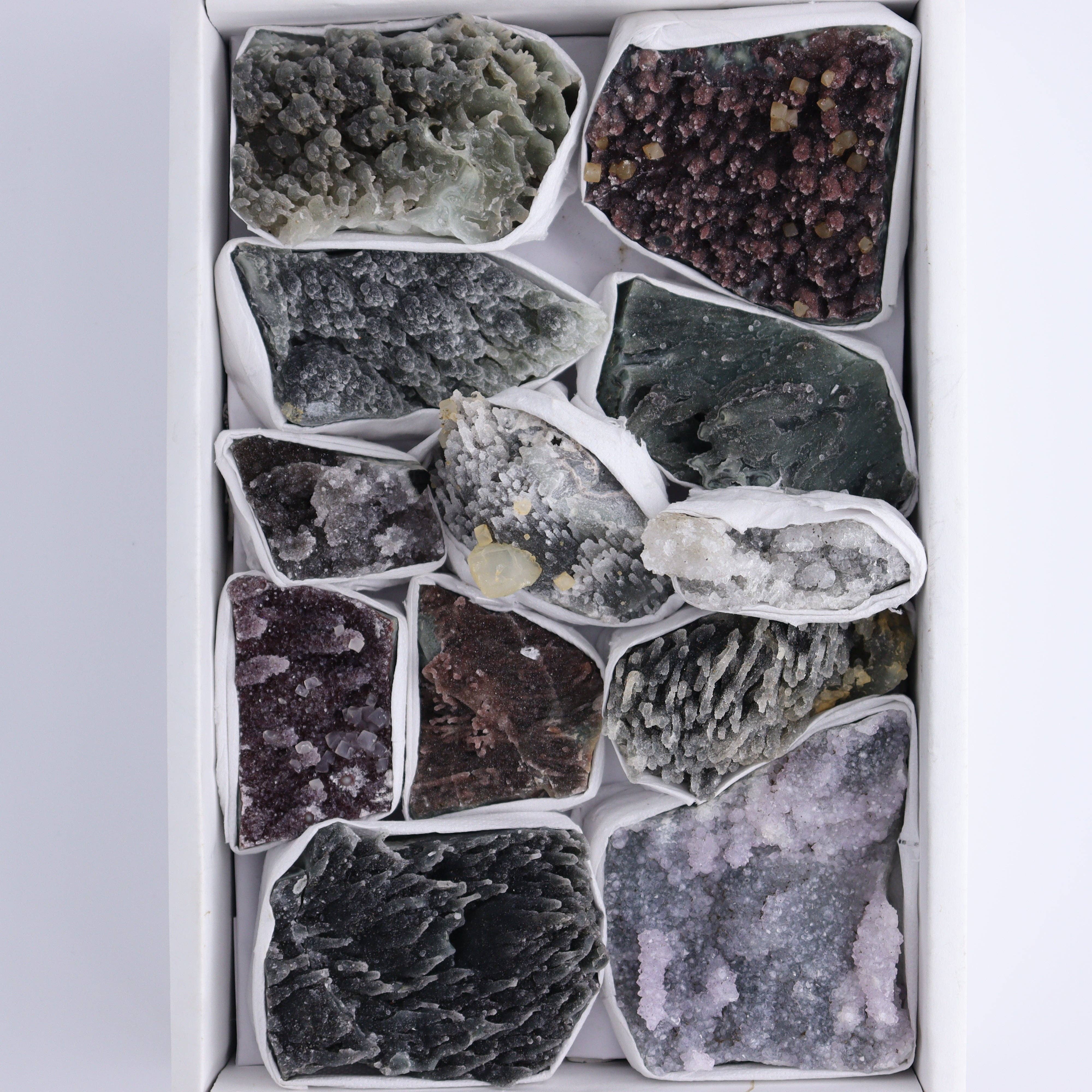 Mi Esperanza Minerals - Vendita all'ingrosso Pietra/cristallo spirituale - Gruppi di Ametista dell'Uruguay con Formazioni Piatte di 131