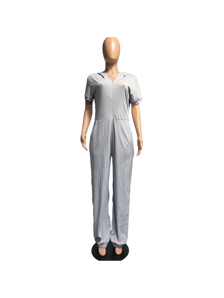 MB Fashion Wholesale - Wholesale Jumpsuit - Women's - MB FASHION ZIPPER PLUS SIZE JUMPSUITS 7168R