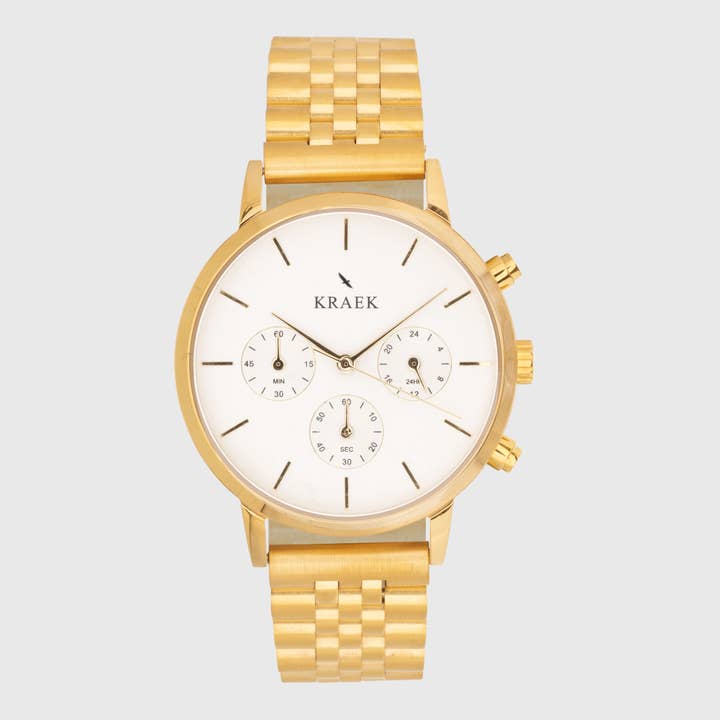 Evi | Gold | Steel | 38 mm for wholesale by KRAEK Watches