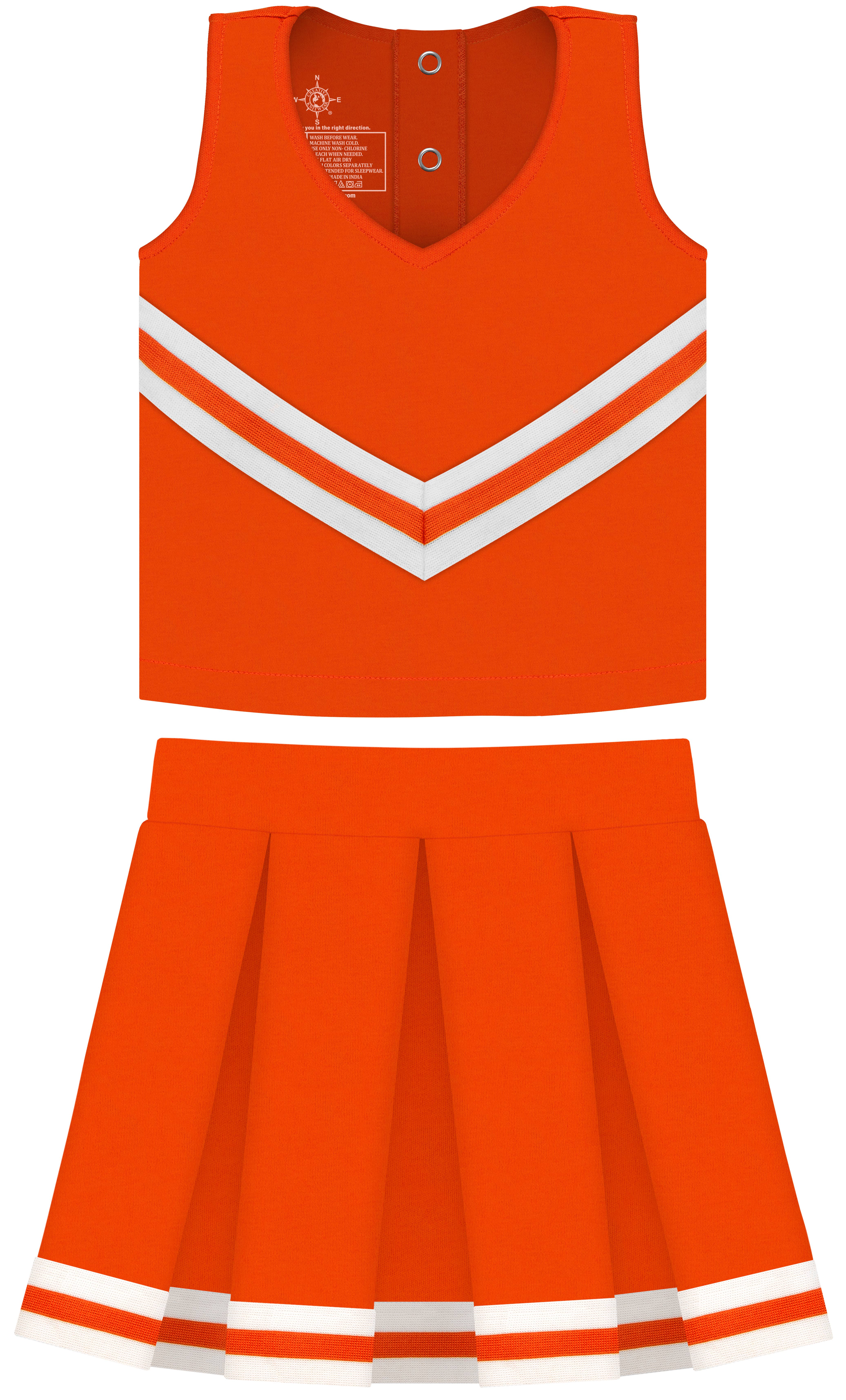 Creative Knitwear - Wholesale Dress - Kids - Custom Girls 3-Piece Cheer Dress: Screen Print10
