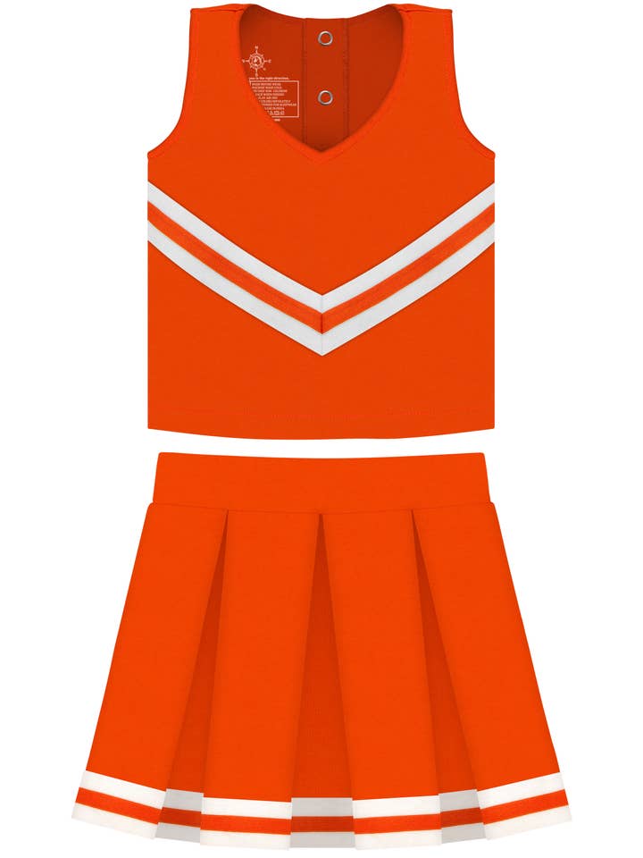 Creative Knitwear - Wholesale Dress - Kids - Custom Girls 3-Piece Cheer Dress: Screen Print10