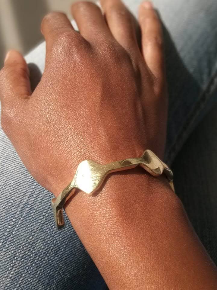 Pure Brass Bracelets | Geometrical Bracelets for wholesale by African Craft Collection