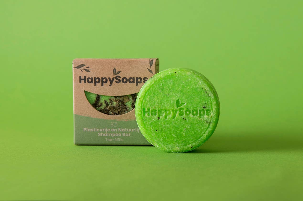 HappySoaps - Wholesale Shampoo Puck/Solid Shampoo - Shampoo Bar - Tea-Riffic1