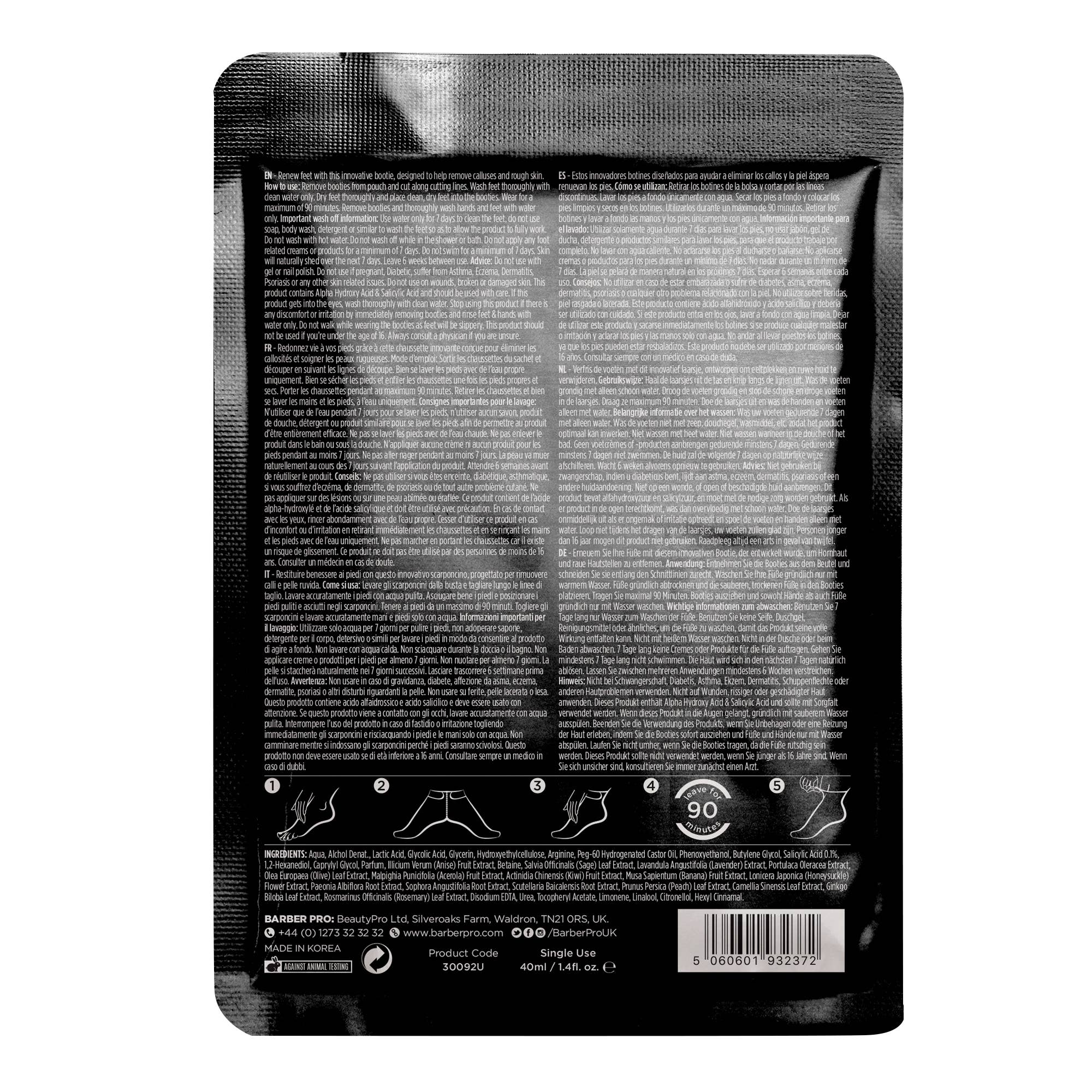 BARBER PRO – wholesale Foot mask – BARBER PRO Foot Peel9