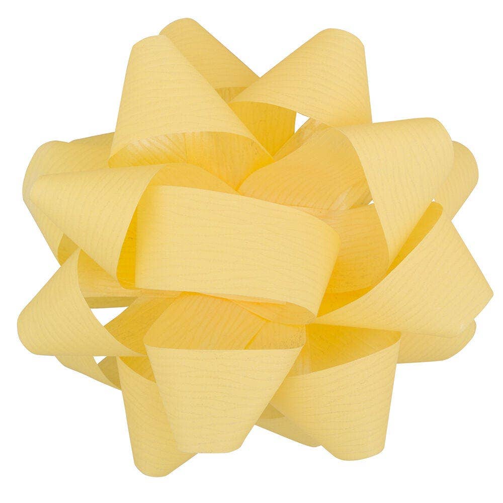 JAM PAPER - Wholesale Bow - Gift Wrapping - Gift Bows, Medium, 5 1/2 Diameter, Pale Yellow, 1PK0