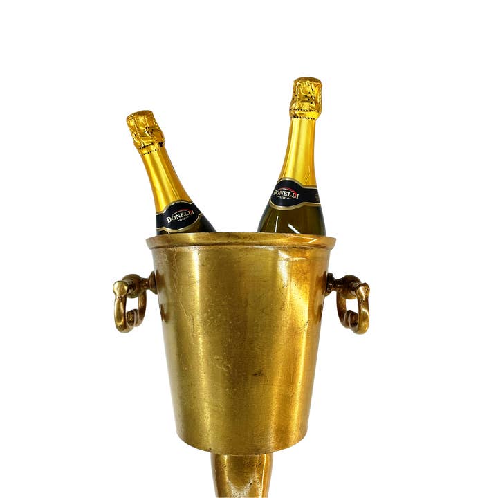 DDecorStore - Wholesale Ice bucket - Floor Standing Rustic Champagne Bucket Wine Cooler Ice Gift1