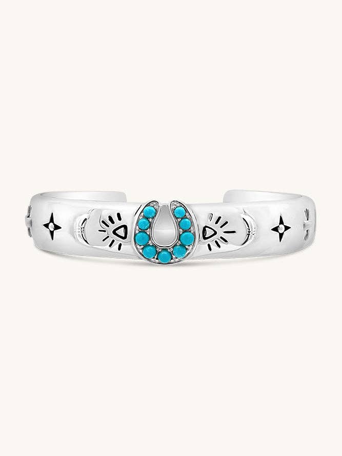 Lucky Stars Cuff Bracelet - Silver for wholesale by Sierra Winter Jewelry