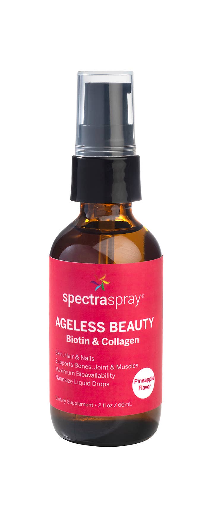 SpectraSpray Global - Wholesale Oral Supplement/Vitamin - Ageless Beauty - Biotin & Collagen Oral Drops (exp May)1