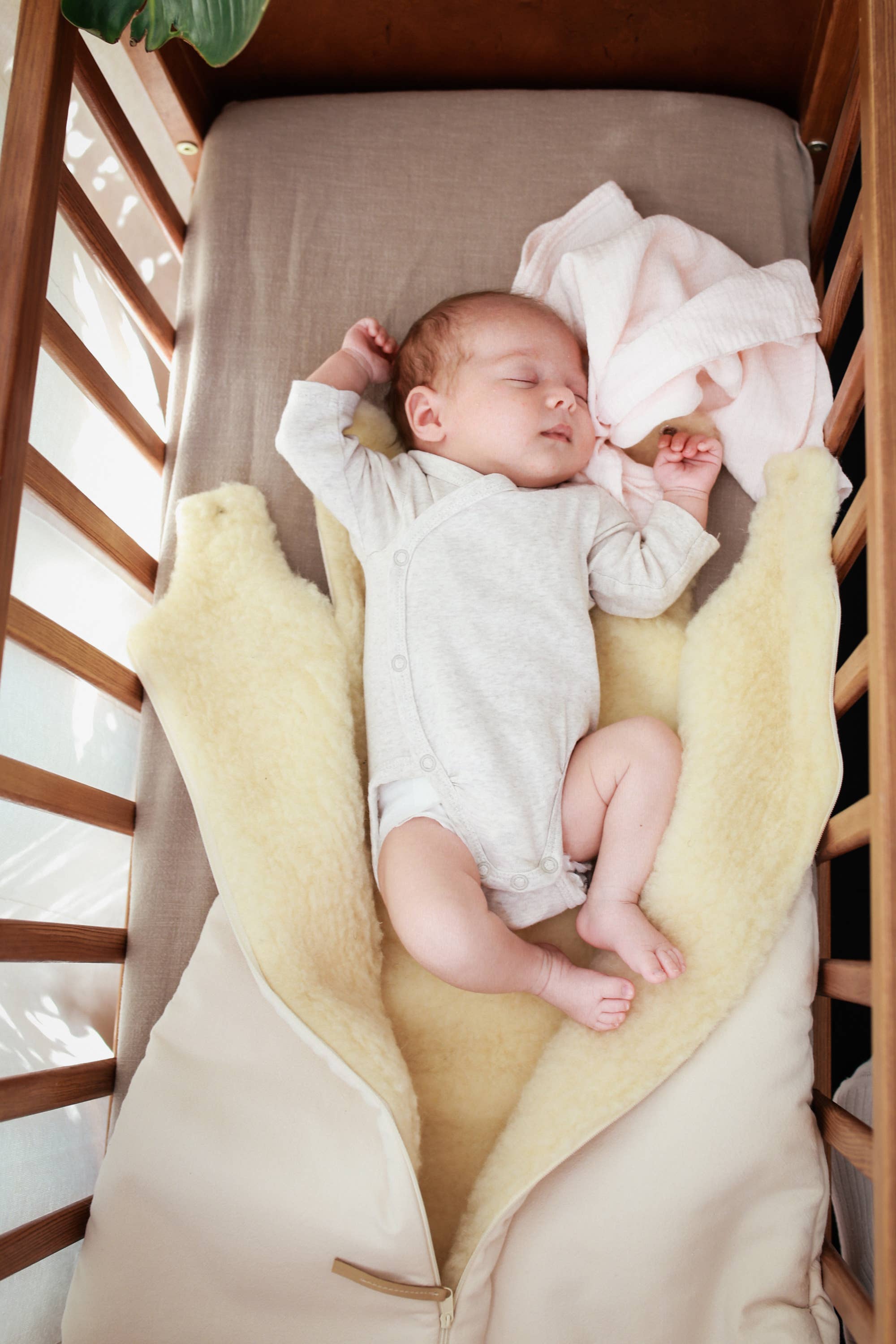 Babyly - Wholesale Sleepsack - Baby - Natural baby sleeping bag – Wool - S/M Sheep wool1