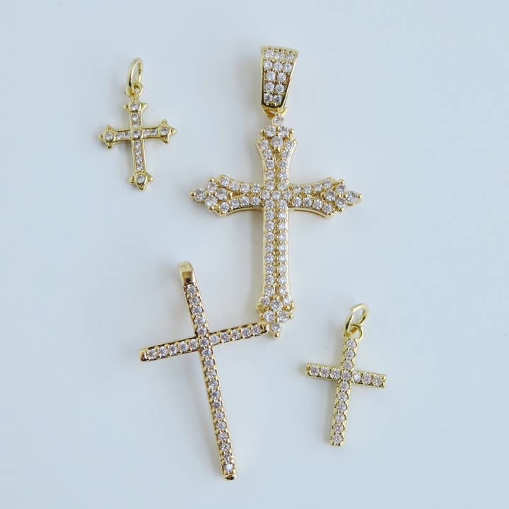 Boutique Suarez Co. - Wholesale Individual Charm/Pendant - Diamond Crosses4
