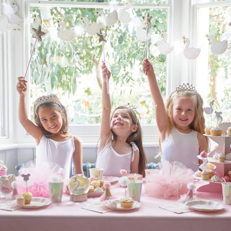 Talking Tables USA - Wholesale Tiara - Kids - Pink Gold Wand & Tiara Set | Party Supplies |1