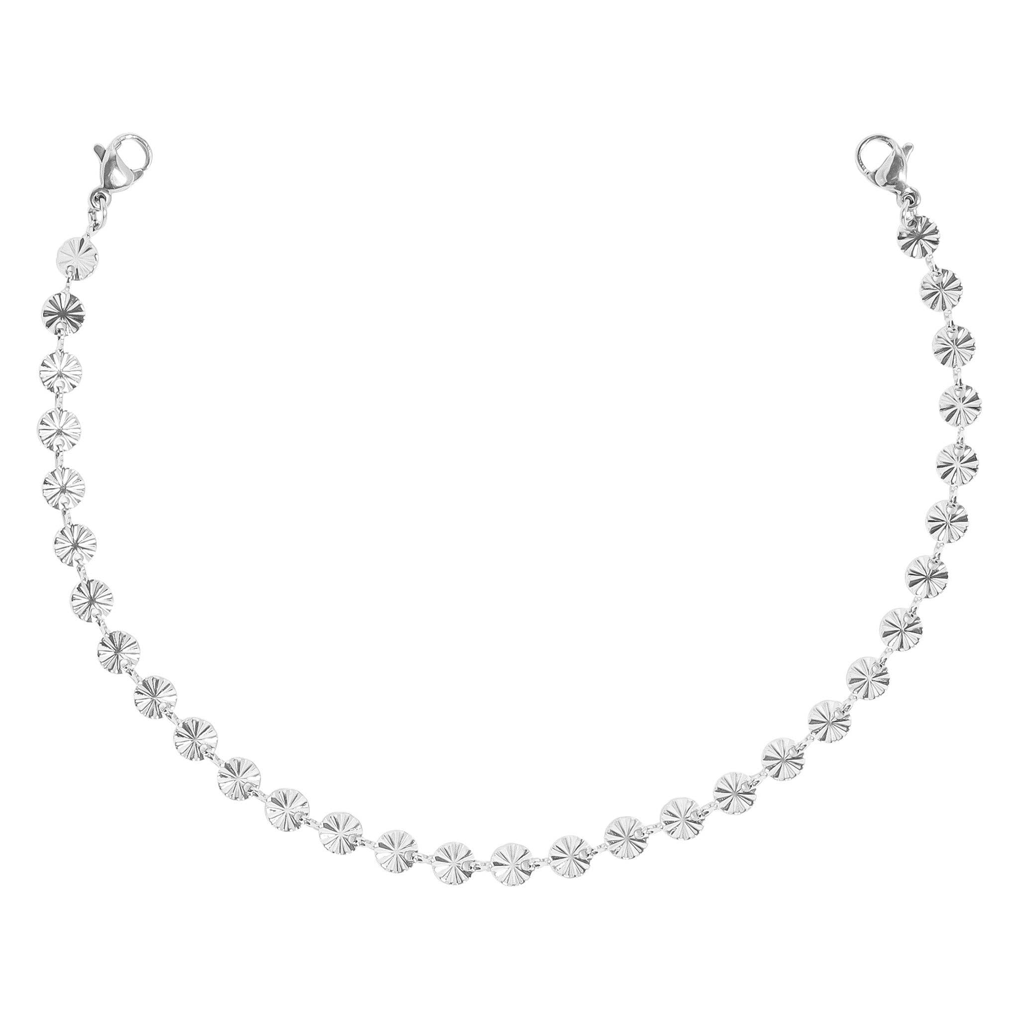 WJW - Wholesale Hat Accessory - Women's - Trucker Hat Chain: 18K Gold Stainless Steel Crimped Circle2