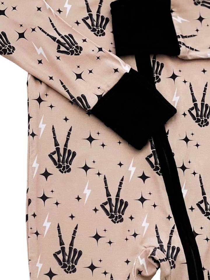 Lucky Panda Kids - Wholesale Jumpsuit - Baby - Bamboo Baby Clothing Zip Romper | Spooky Vibes