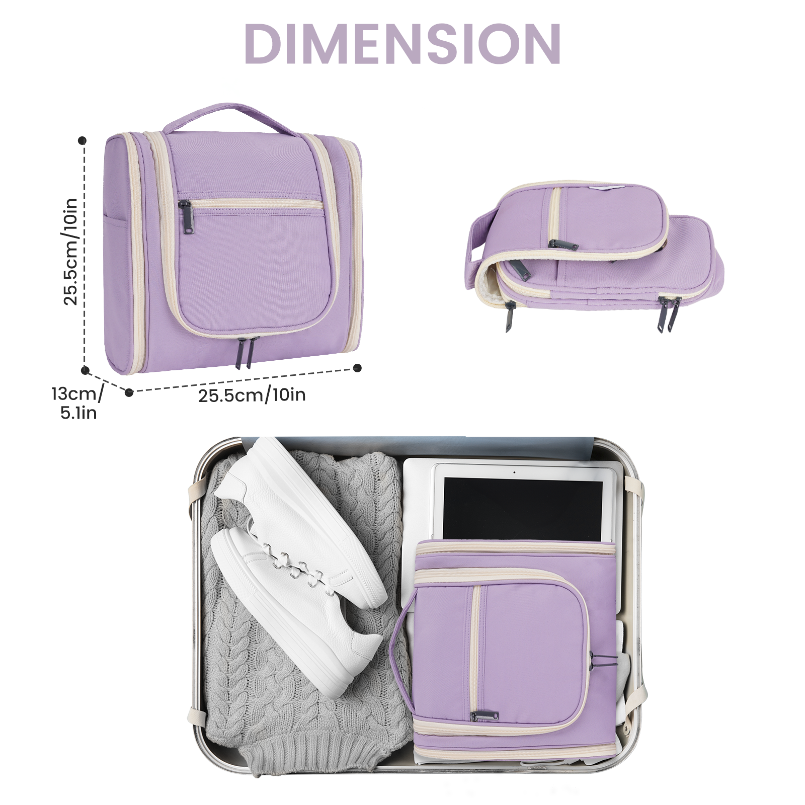 wandf - Wholesale Toiletry bag – women's - NW5126 Travel Toiletry Cosmetic Bag With Handle Women Gift119