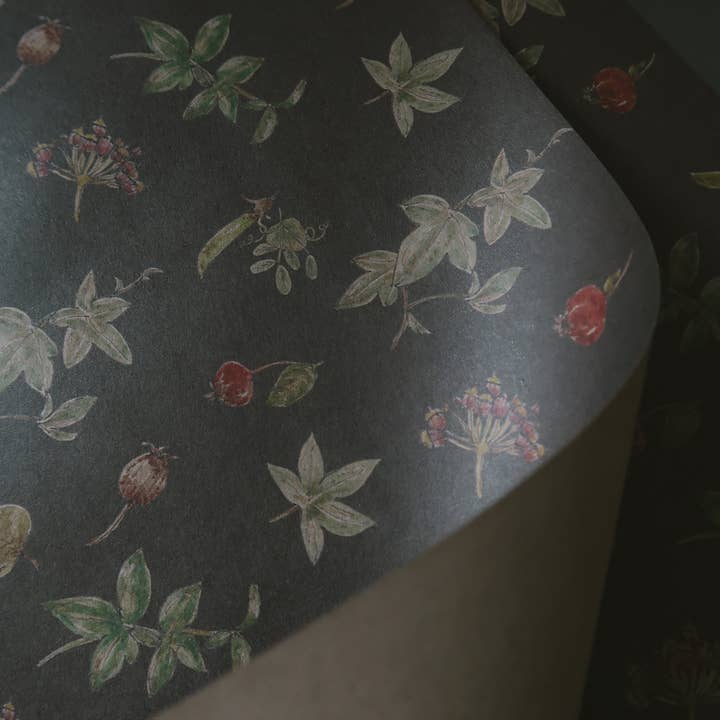 MyDesignPictures – wholesale Wrapping paper roll – Set Of 3 Pieces botanical Kraft Wrapping Paper2