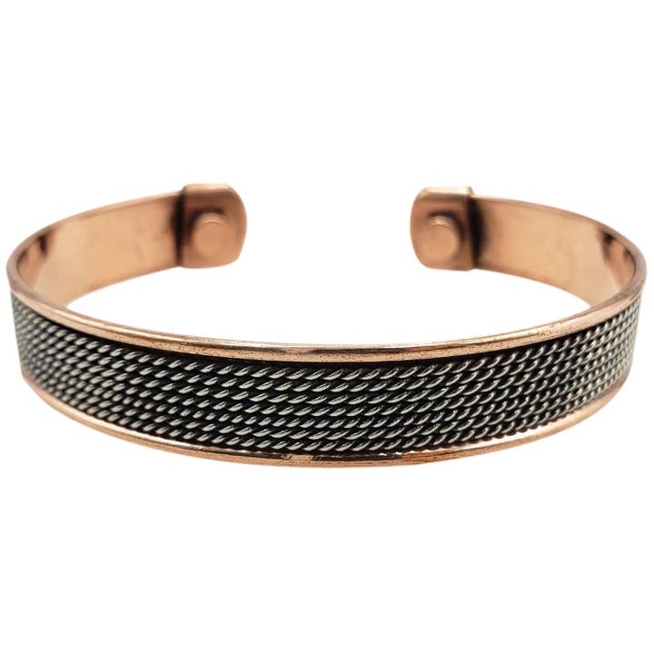 Treasure Jewelry - Wholesale Cuff Bracelet - Pure Copper Magnetic Bracelet Arthritis Pain Therapy15