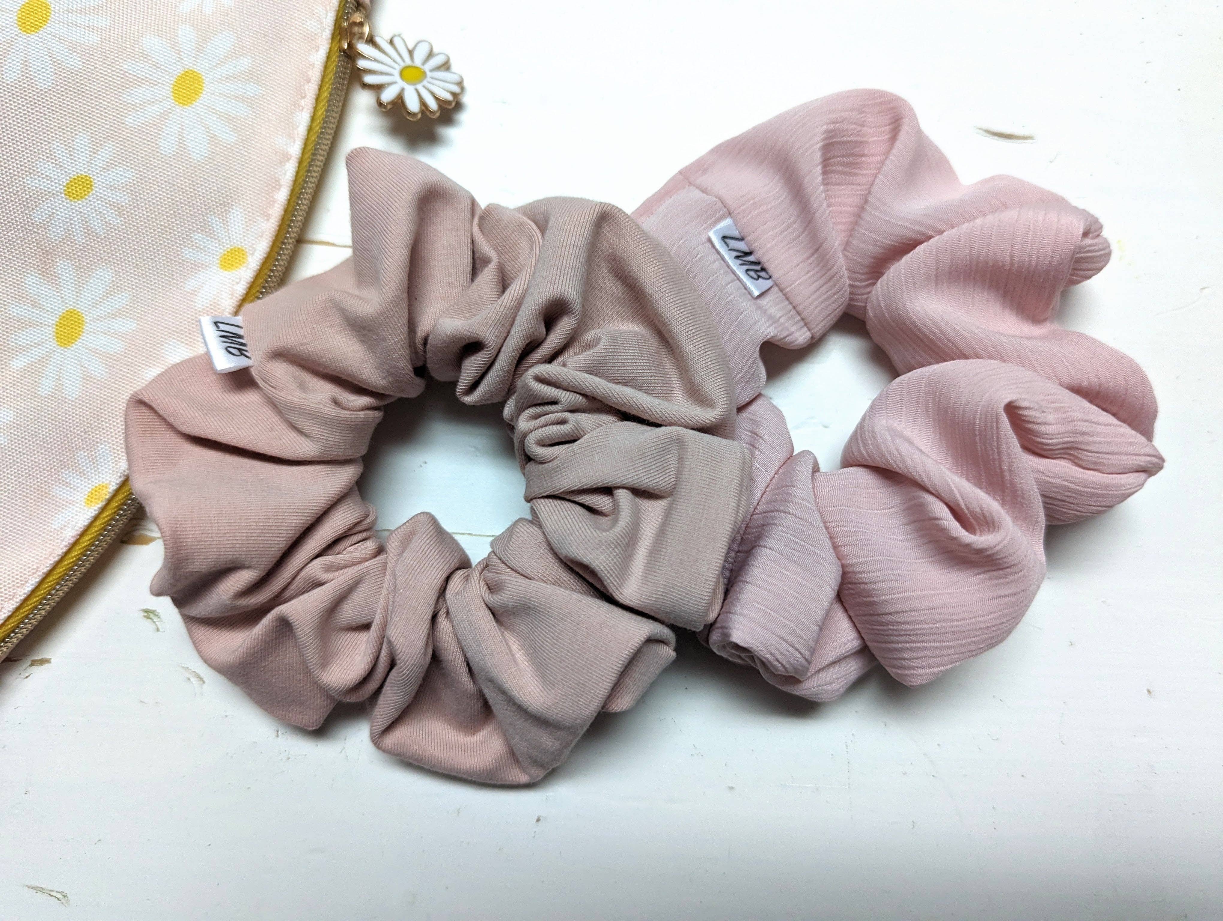Headband Haven Co. - Wholesale Scrunchie - Women's - Love Pink Scrunchies4