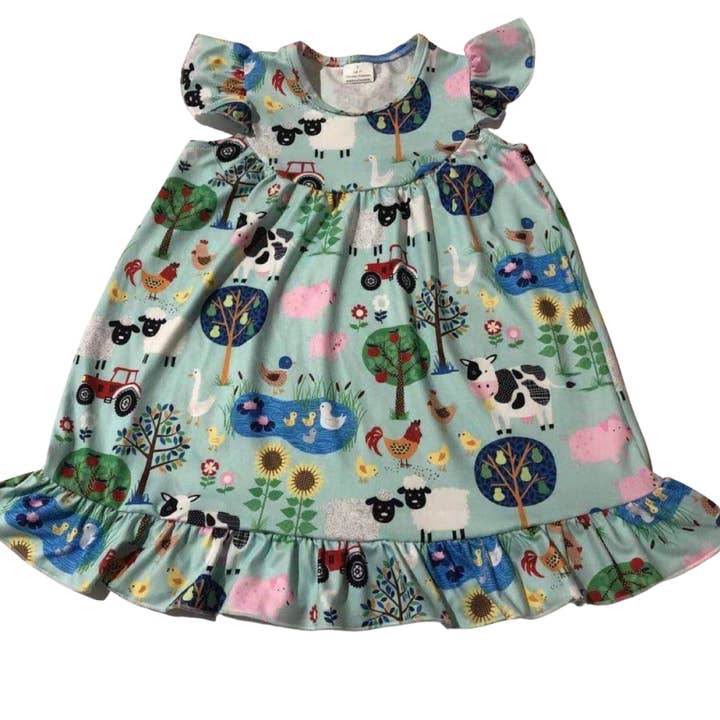 Country Farm Girls Dress for wholesale by Yourself Expression