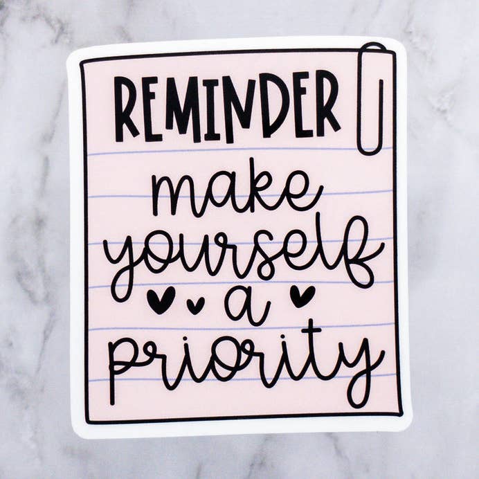 Lembrete Faça você mesmo um adesivo prioritário por atacado de MaMarie & Co.