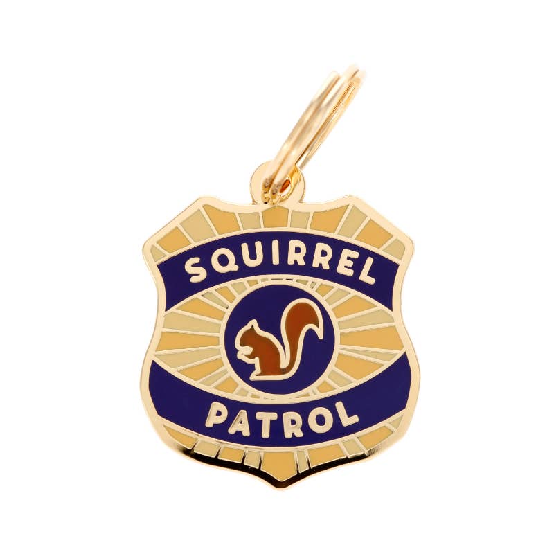 Two Tails Pet Company – wholesale Pet identification tag – Dog – Squirrel Patrol Pet ID Tag