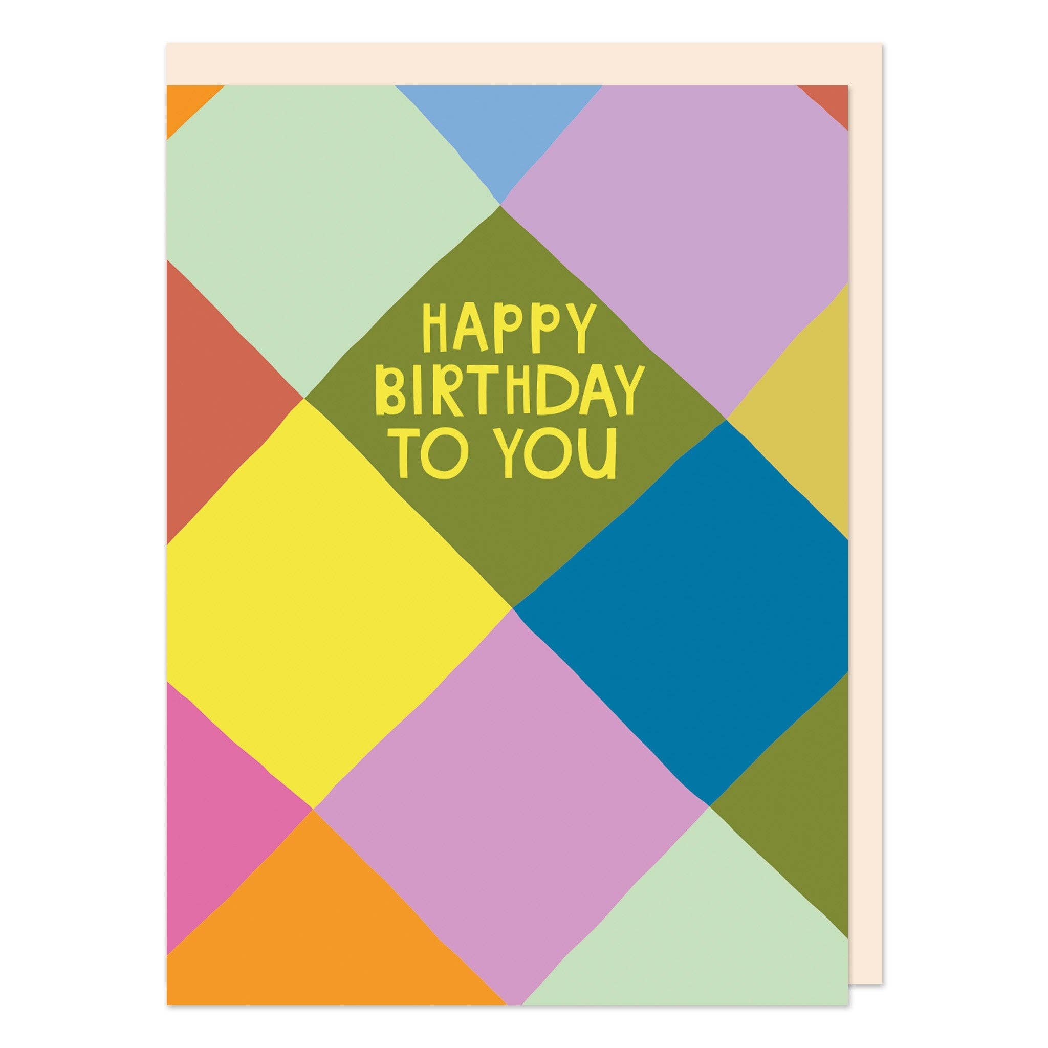 Raspberry Blossom – wholesale Birthday card – Happy Birthday To You Harlequin (LIJ01)2