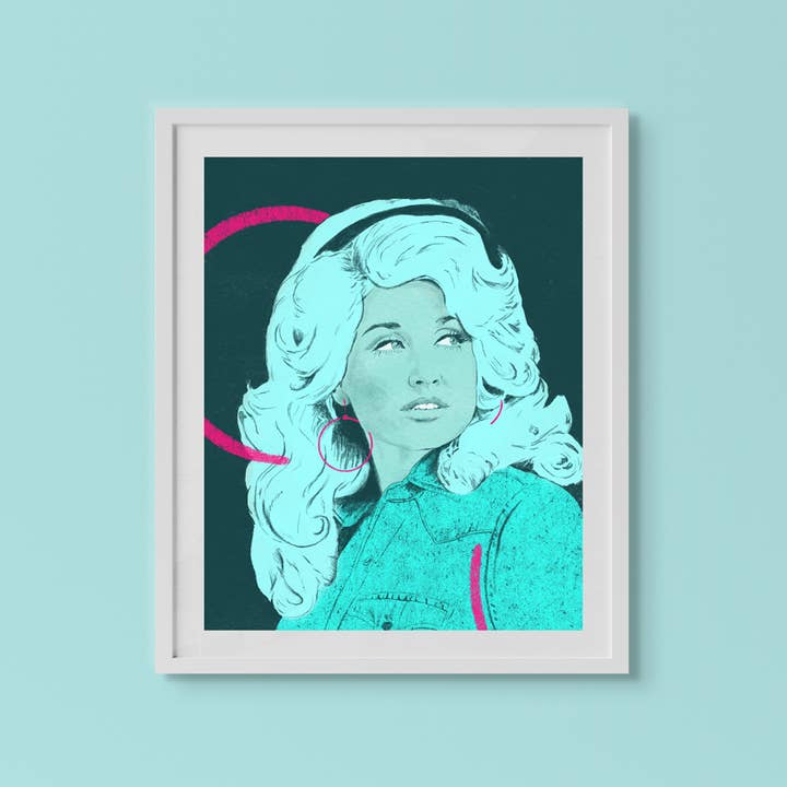 Lauren Denitzio Art & Illustration - Wholesale Art Print - Dolly Parton Art Print