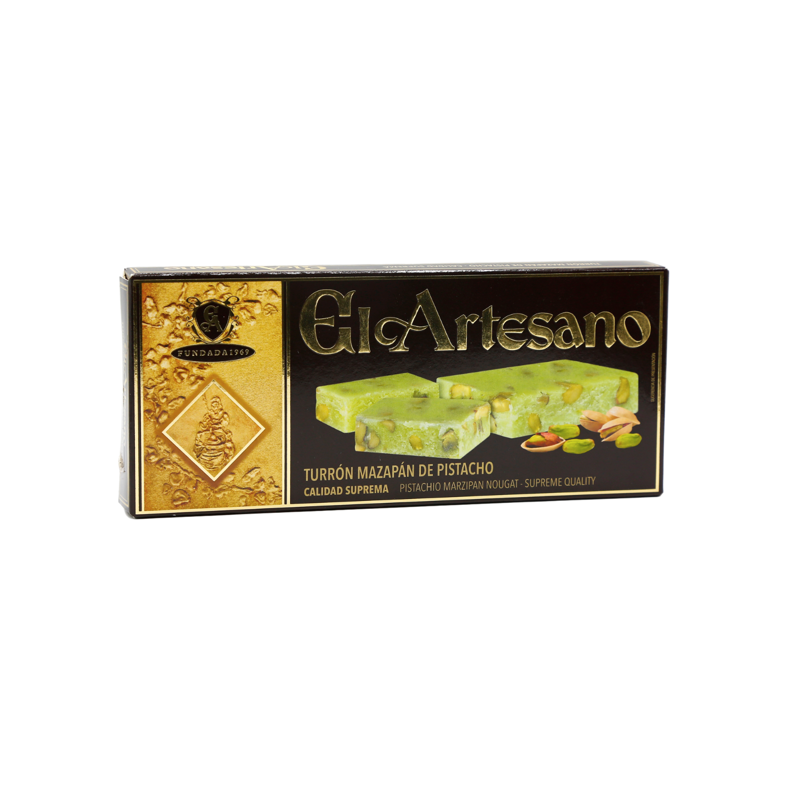 El Artesano - Vendita all'ingrosso Torrone - Torrone di Marzapane al Pistacchio0