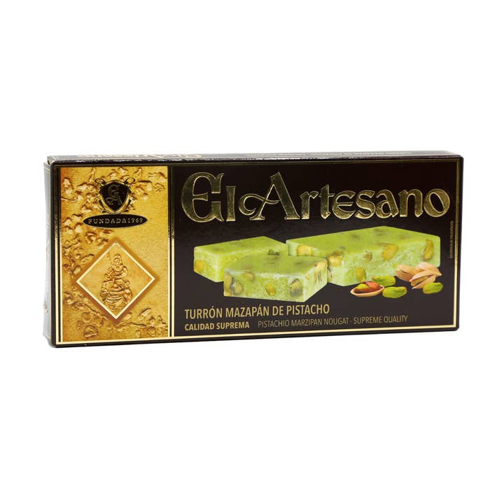 Pistachio Marzipan Nougat for wholesale by El Artesano