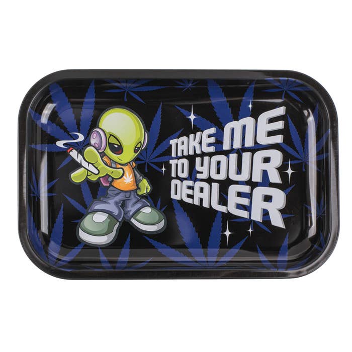 Out of the blue KG - Wholesale Decorative Tray - Rolling tray I, ca. 18 x 14 x 1,5 cm,1