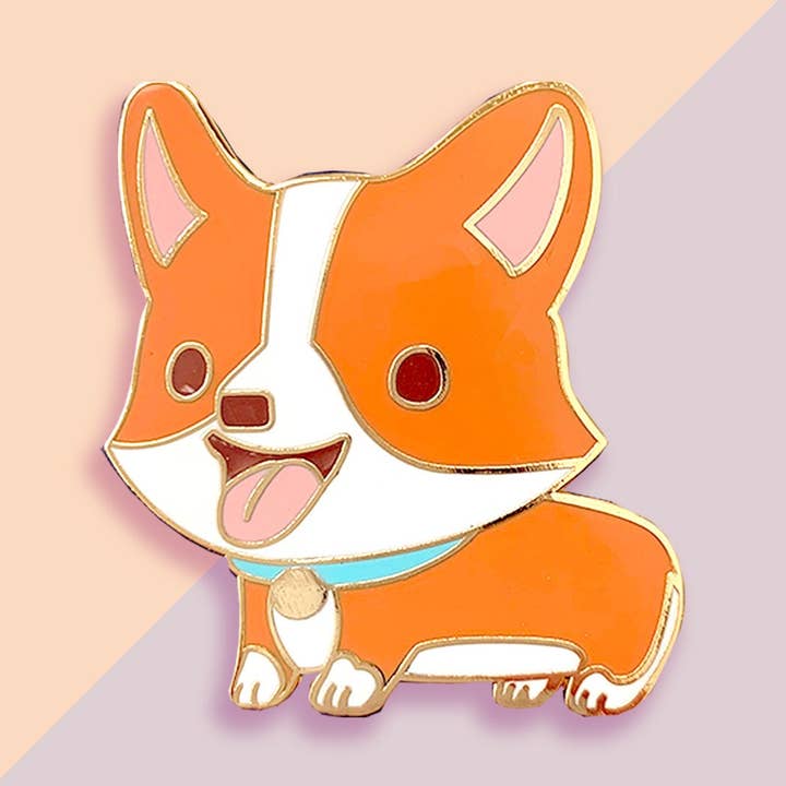 Emaille Pin - Corgi Pin (rood) voor wholesale door Thousand Skies