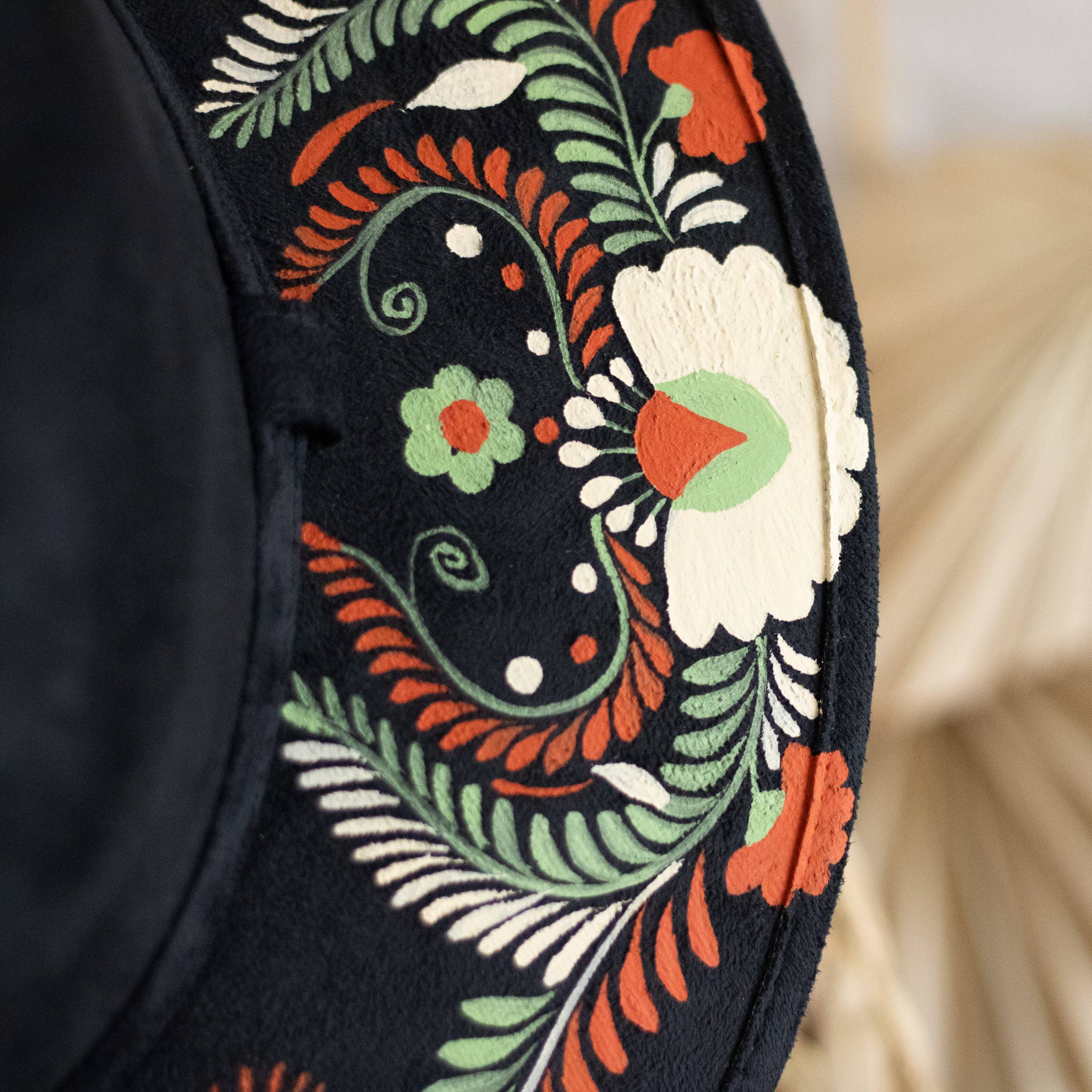 Origin Mexico - Wholesale Hat Accessory - Women's - Pilar Hand Painted Western Boho Hat - Fall Colors 2