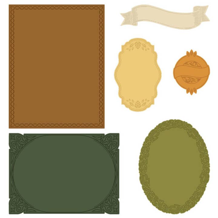 Fancy Fall Layering Frames - Honey Cuts - Stand-Alone Dies for wholesale by Honey Bee Stamps