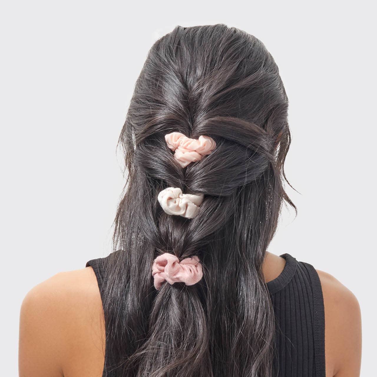 KITSCH - Vente Chouchou – femme - Lot de 5 chouchous texturés assortis - Terracotta2