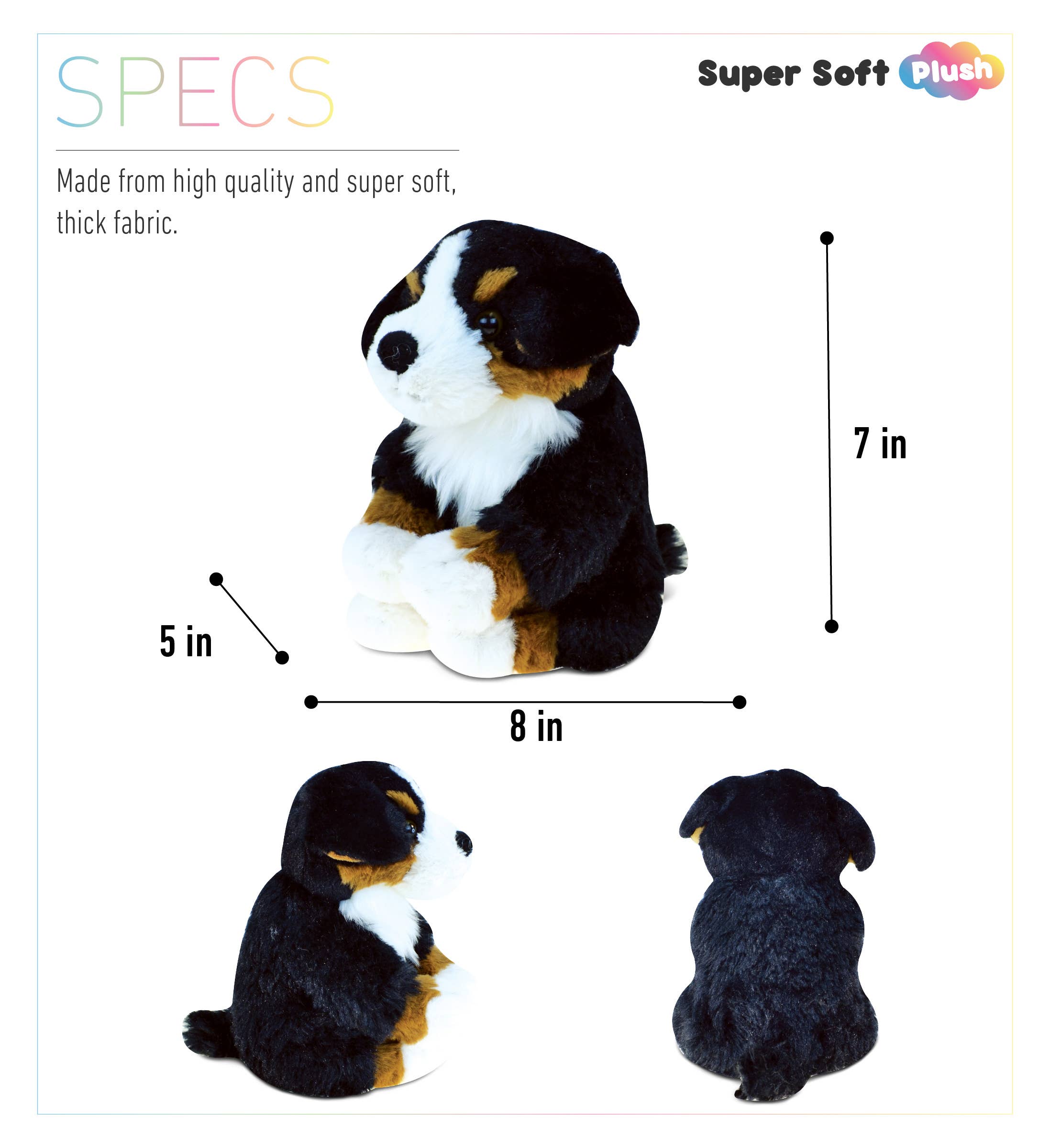 Cota Global – Großhandel Kuschel-/Plüschtier – Kind & Baby – Superweicher Plüsch - Berner Sennenhund2