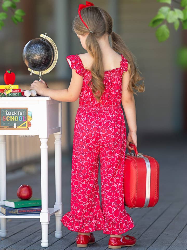 Class Muse Red Apple Jumpsuit for wholesale on Faire3