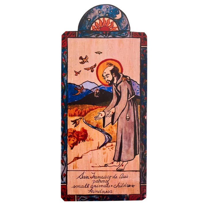Lynn Garlick Retablos – Engroshandel Maleri/tegning – San Francisco de Asis B - Dyr, venlighed og Økologi
