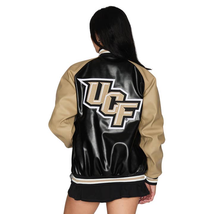 UCF Knights Varsity Letterman jack voor wholesale door Lojo Collegiate Apparel