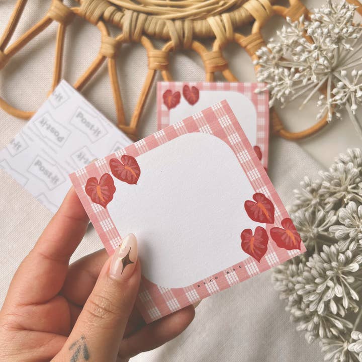 Bujo Bae - Wholesale Sticky Notes - Home Sweet Hilo in Pink Palaka | Post It Note2