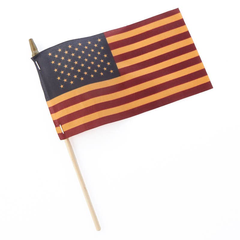 Factory Direct Craft – Engroshandel Flag – Te-farvet look amerikansk pindeflag - Vælg størrelse0