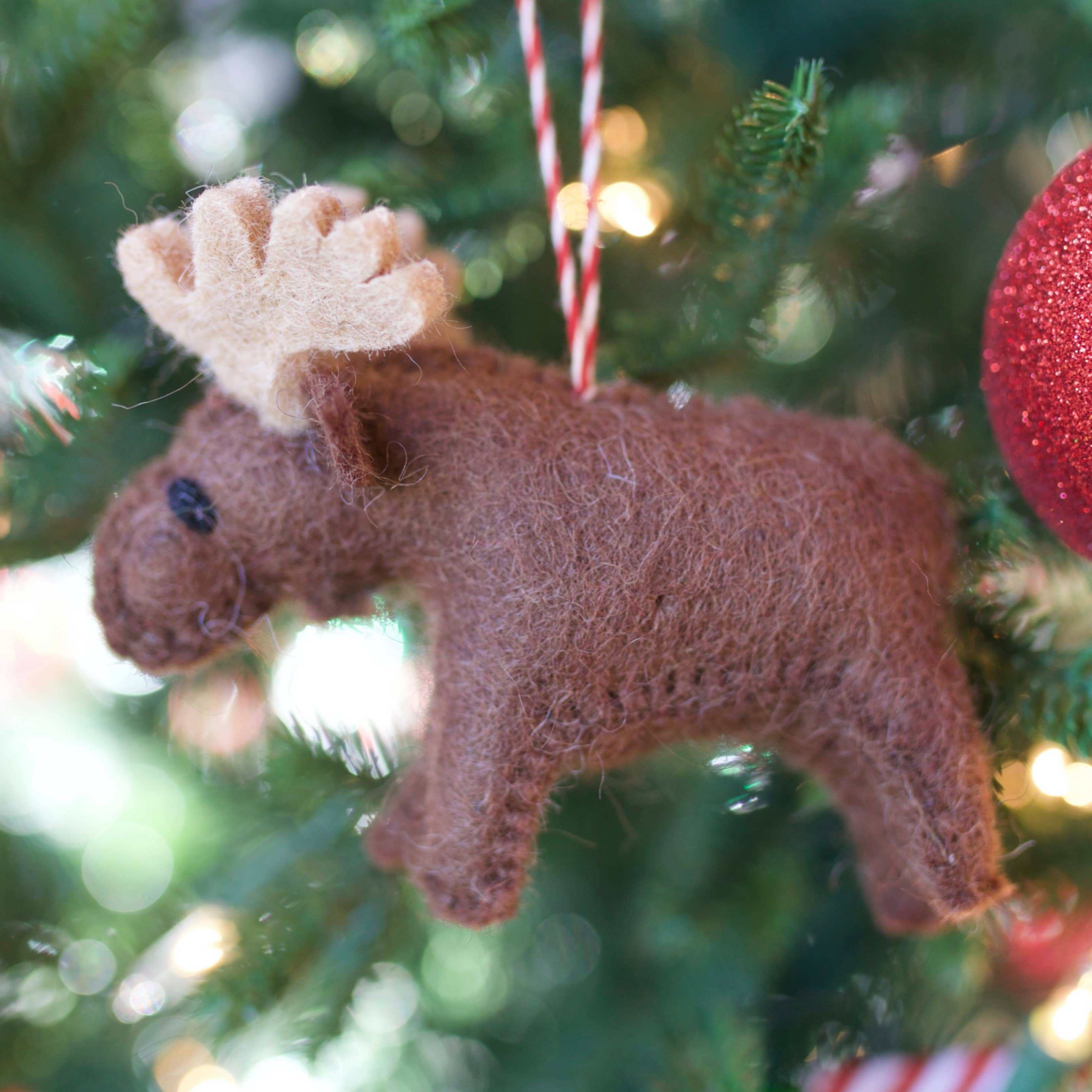 Ornaments 4 Orphans - Wholesale Ornament - Moose Felt Wool Christmas Ornament4
